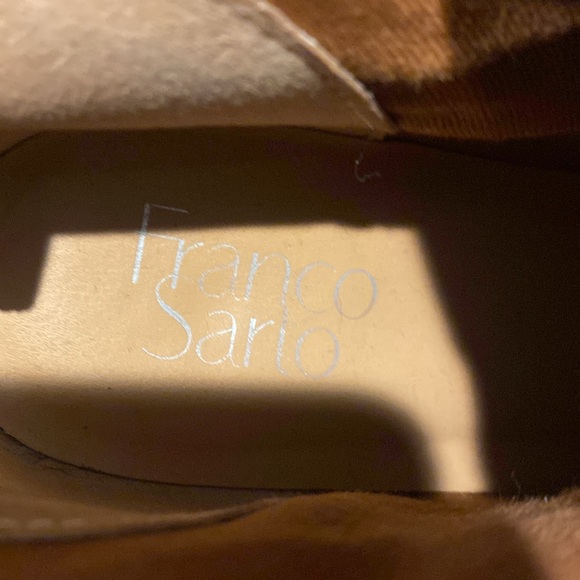 Like New Franco Sarto size 7.5 taupe/grey knee high wide calf boots. - Picture 9 of 11